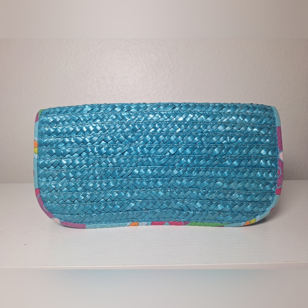 Ralph Lauren Blue Woven Clutch